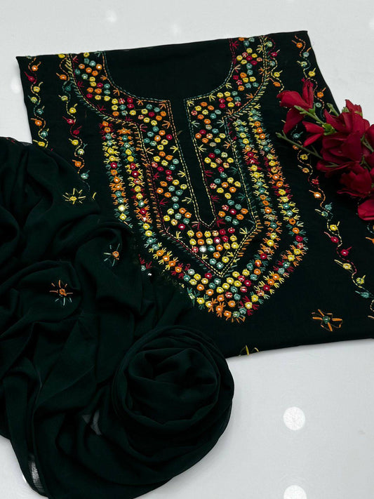 Hand Embroidered Bember Chiffon 2PC