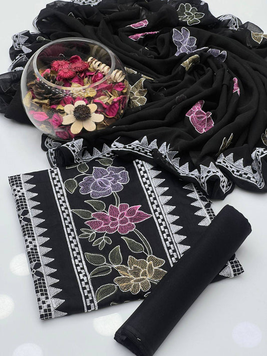 Soft Cotton Kacha Multi Machine 3 Piece