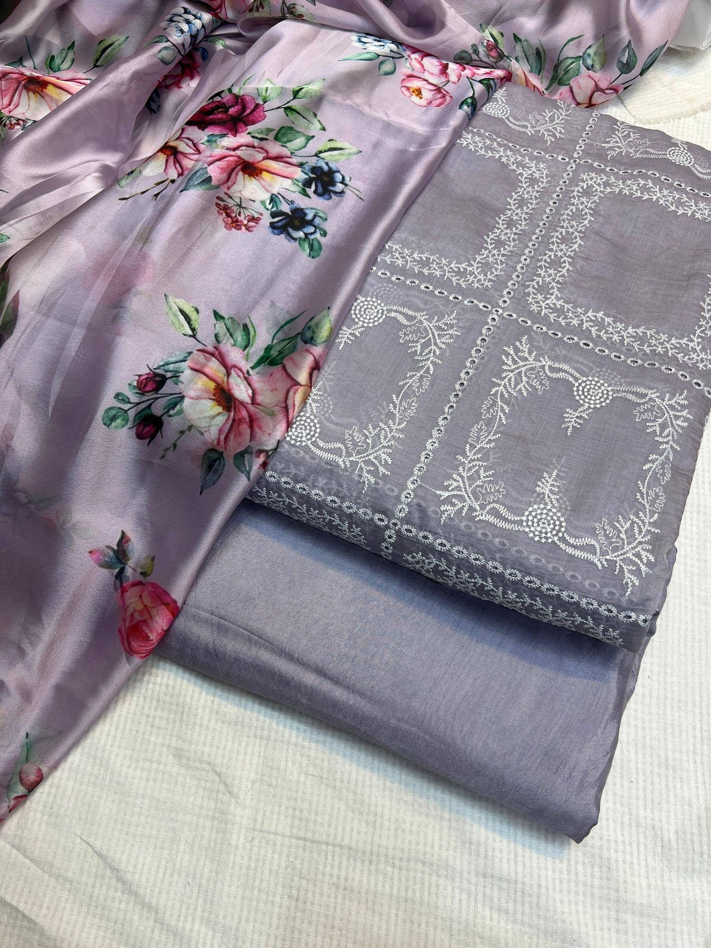 Paper Silk Chickenkari 3 Piece