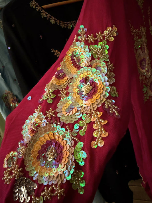 Heavy Musework Russian Silk Dress
