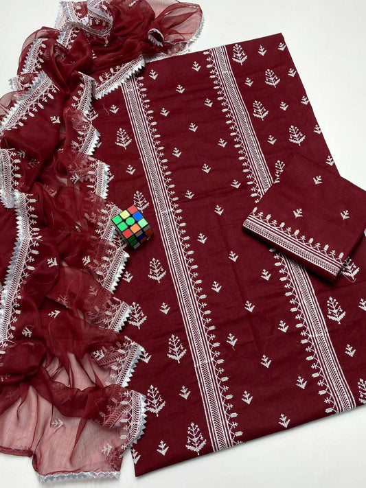 Cross Stitch Multi Embroidery Panel Work 3 Piece