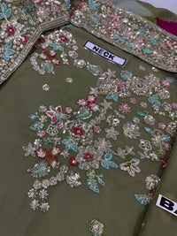 Cross Stitch Multi Embroidery Panel Work 3 Piece
