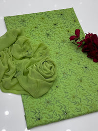 Hand Embroidered 3 Piece Lawn