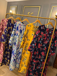 Summer printed linen 2 piece cords sets