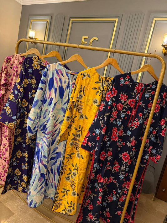 Summer printed linen 2 piece cords sets