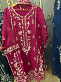 Aghanoor Cotton Stitched 3 Piece