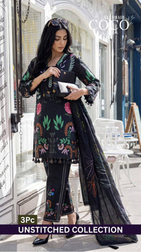Al Zohaib Unstitched lawn Coco 3 Piece