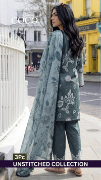 Al Zohaib Unstitched lawn Coco 3 Piece