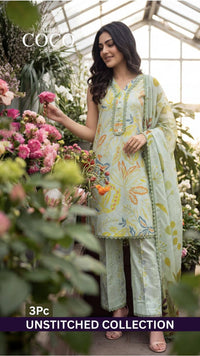 Al Zohaib Unstitched lawn Coco 3 Piece