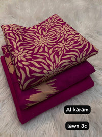 Al Karam Lawn 3 Piece