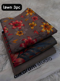 Alkaram Lawn 3 Piece