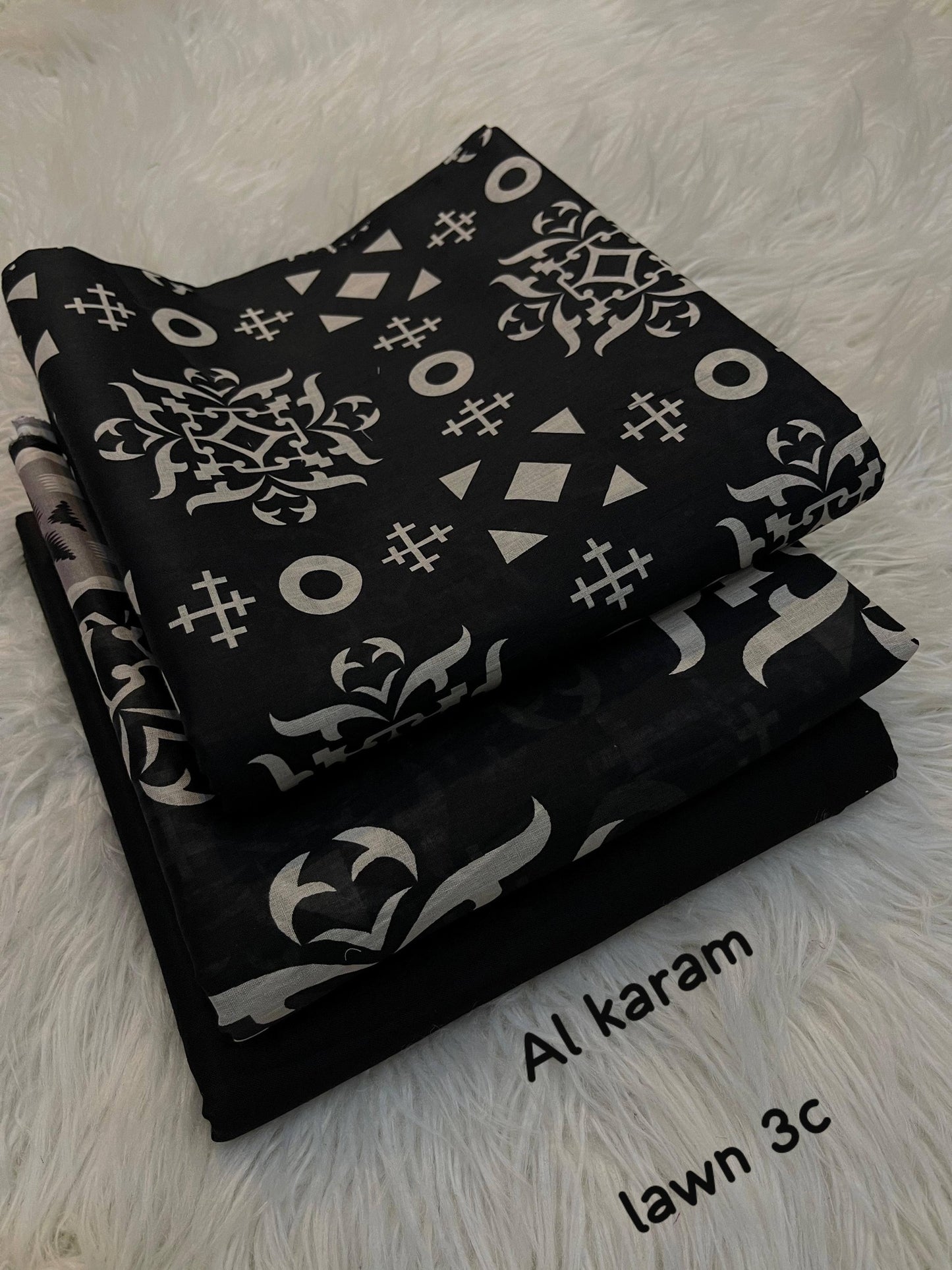 Al Karam Lawn 3 Piece