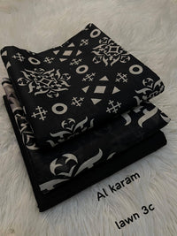 Al Karam Lawn 3 Piece