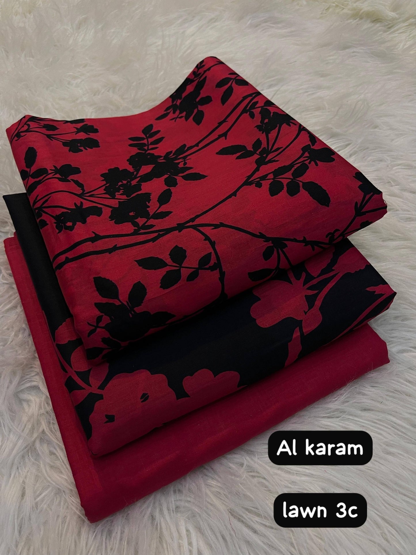 Al Karam Lawn 3 Piece
