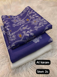 Al Karam Lawn 3 Piece