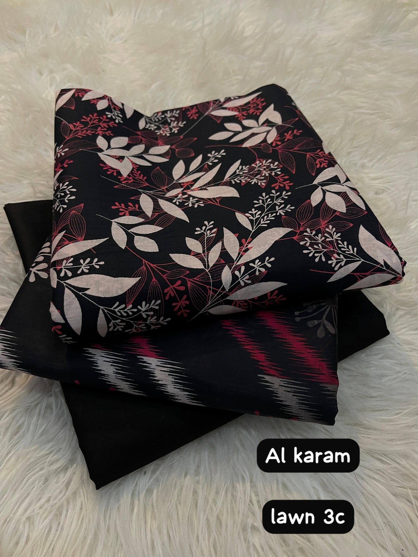 Al Karam Lawn 3 Piece