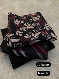 Al Karam Lawn 3 Piece