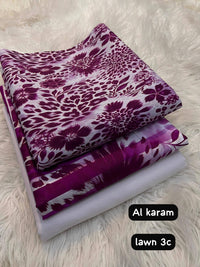 Al Karam Lawn 3 Piece