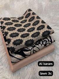 Al Karam Lawn 3 Piece