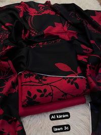 Al Karam Lawn 3 Piece