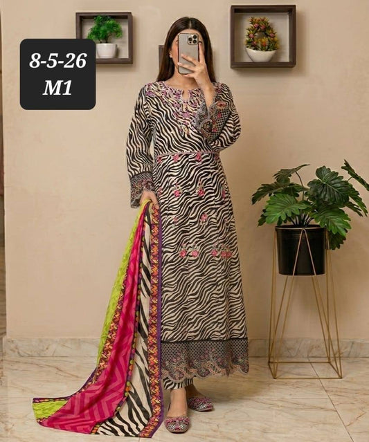 Bin Saeed Frocks 3 Piece