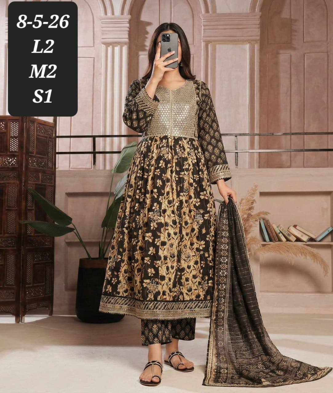 Bin Saeed Frocks 3 Piece