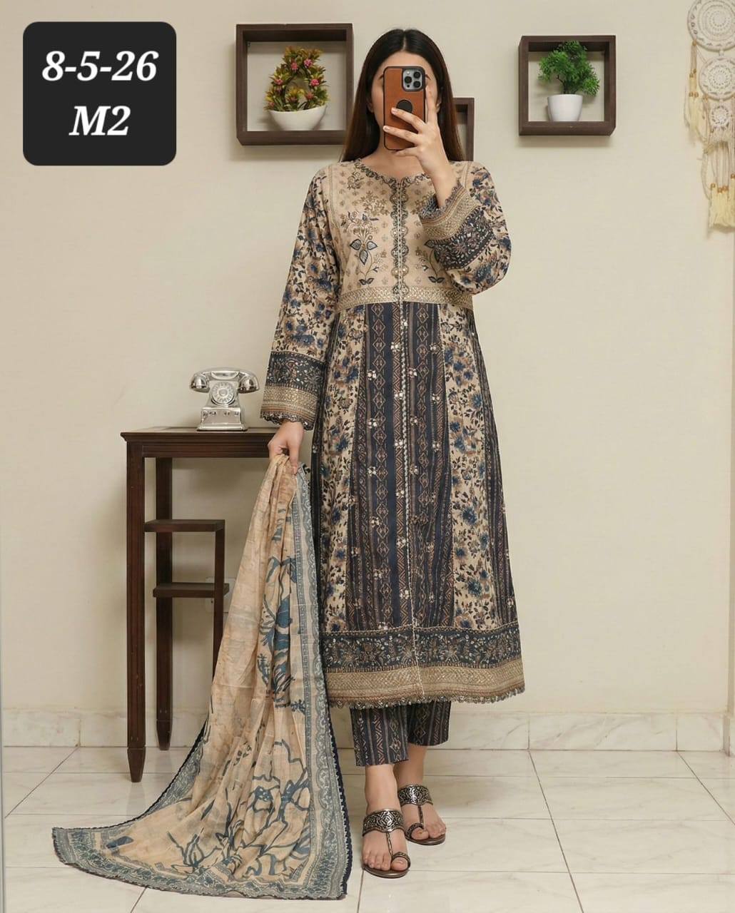 Bin Saeed Frocks 3 Piece