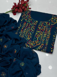 Hand Embroidered Bember Chiffon 2PC