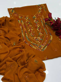 Hand Embroidered Bember Chiffon 2PC
