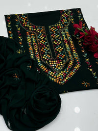 Hand Embroidered Bember Chiffon 2PC