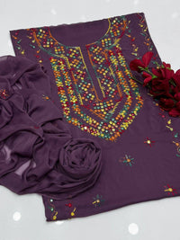 Hand Embroidered Bember Chiffon 2PC