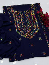 Hand Embroidered Bember Chiffon 2PC