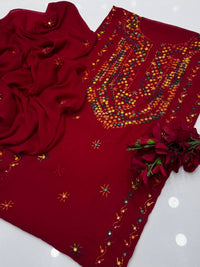 Hand Embroidered Bember Chiffon 2PC