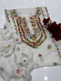 Hand Embroidered Bember Chiffon 2PC
