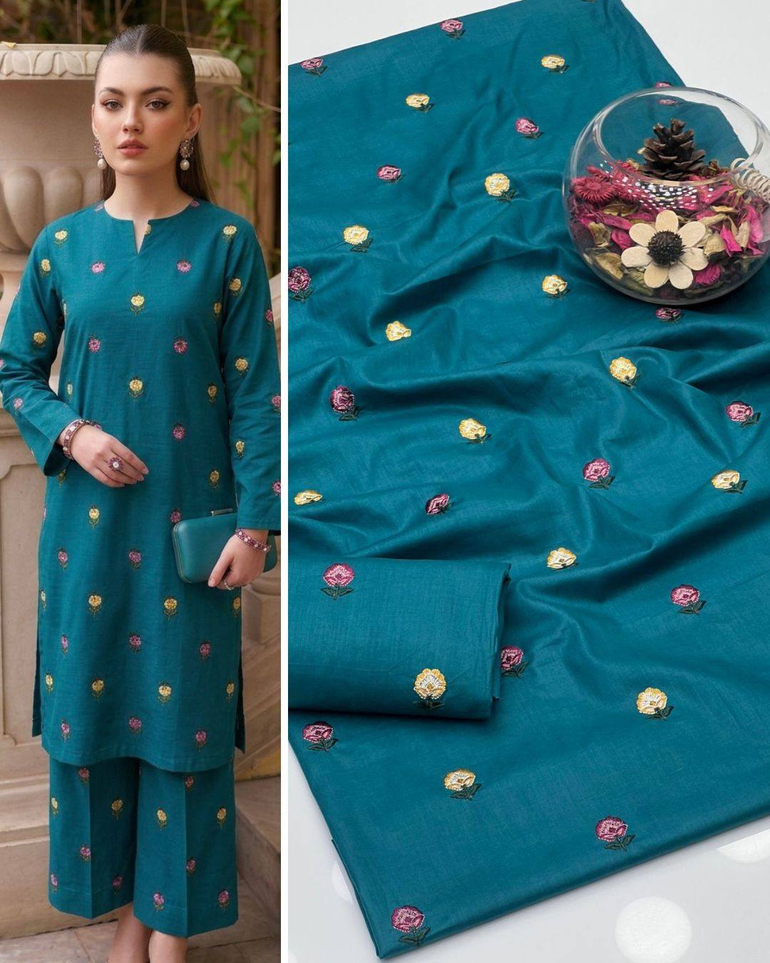 Premium Lawn All Over Embroidered 2 Piece