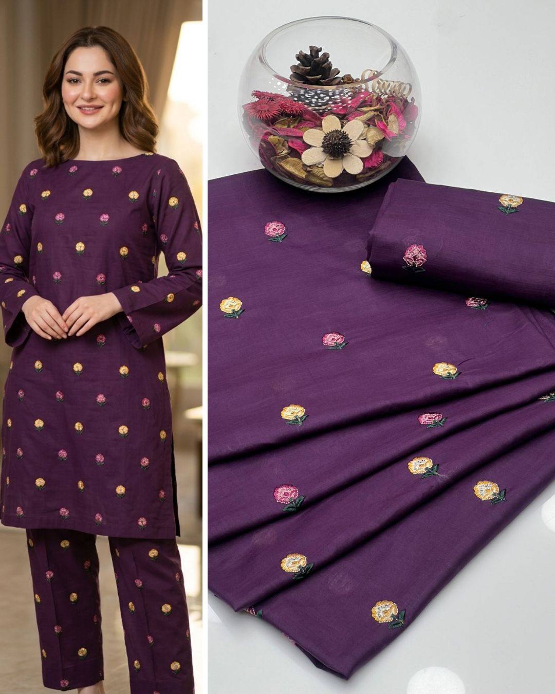 Premium Lawn All Over Embroidered 2 Piece