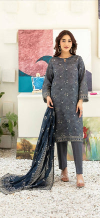 Stitched Digital Printed Chamki Lawn Shirt/Trouser
