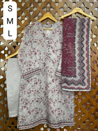 Stitched Digital Printed Chamki Lawn Shirt/Trouser