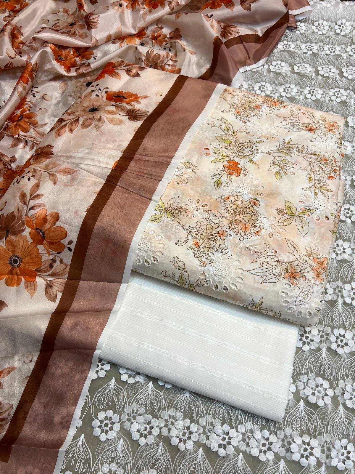Pure Lawn Chickenkari 3 Piece