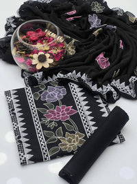 Soft Cotton Kacha Multi Machine 3 Piece