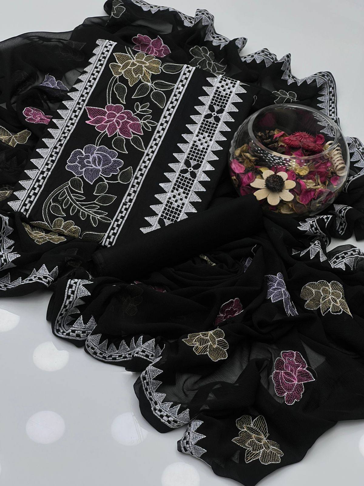 Soft Cotton Kacha Multi Machine 3 Piece