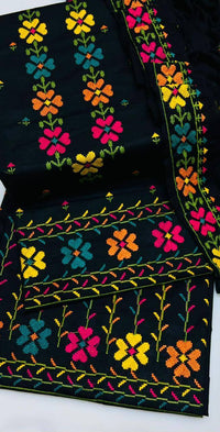 Soft Lawn Beautifully Machine Cross Stitch Neck 3 Piece