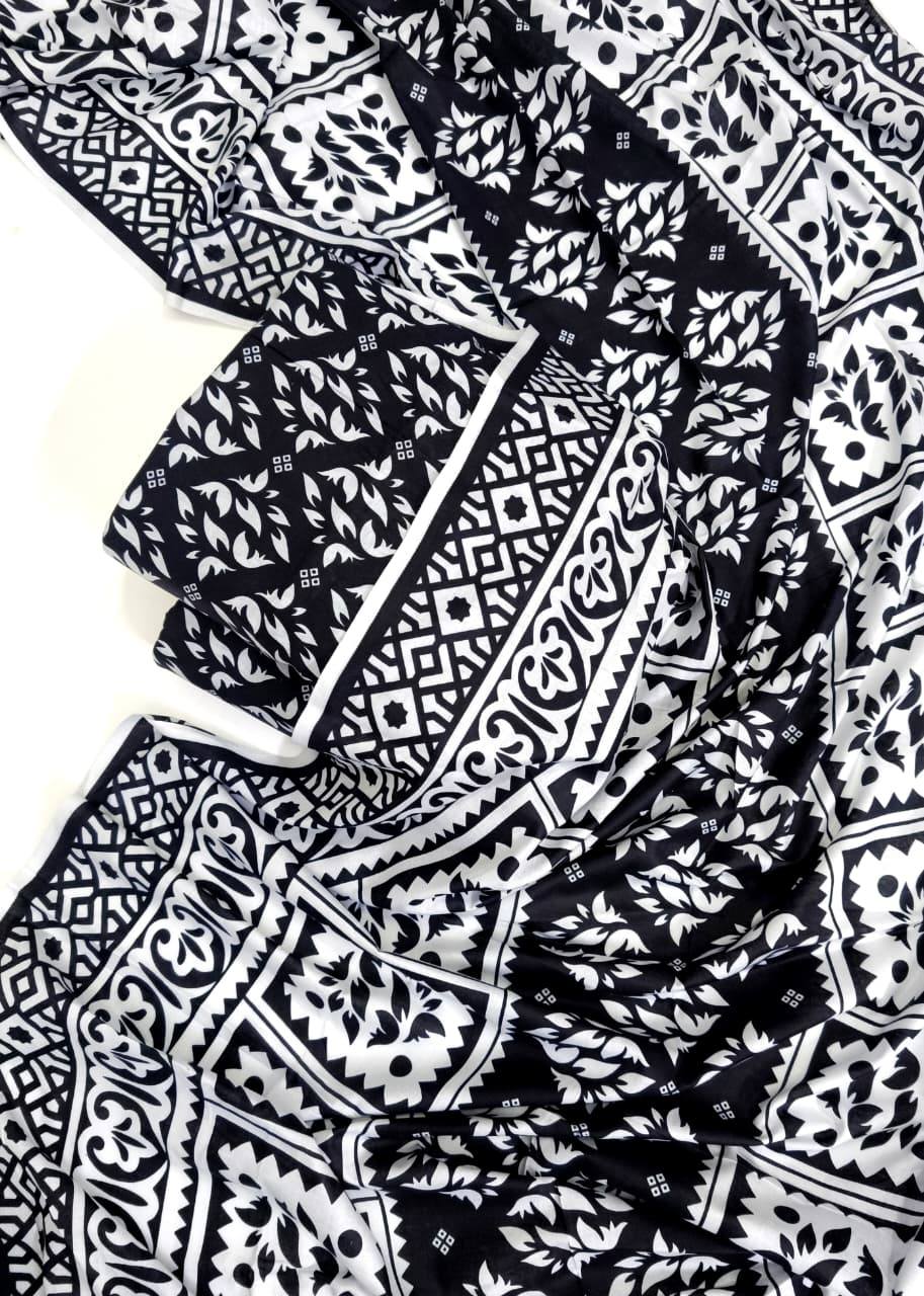ELAF Digital Printed Lawn Black Series 3 Piece