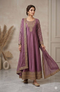 Silver Zarri Embroidery Maxi Dress