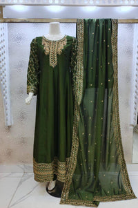 Silver Zarri Embroidery Maxi Dress