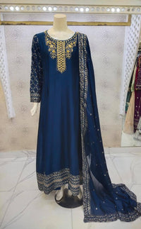 Silver Zarri Embroidery Maxi Dress
