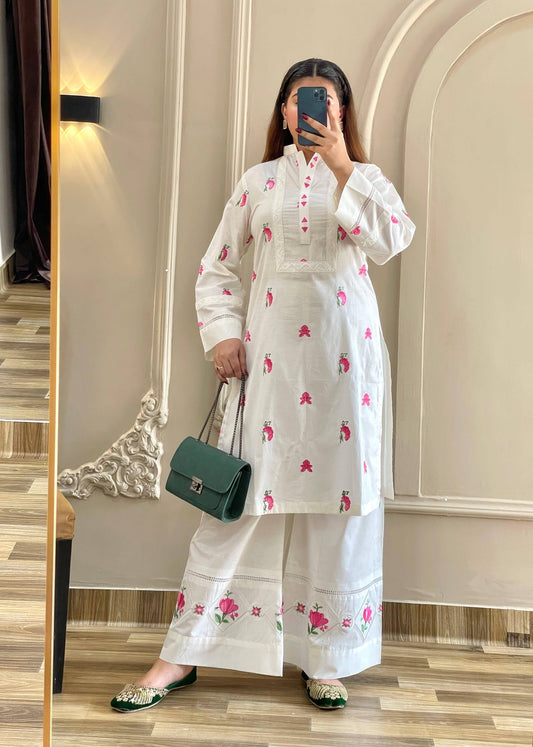 Embroidered Dress 2 Piece