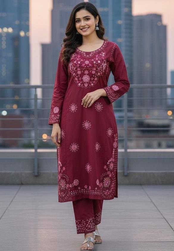 Fancy Embroidered 2 Piece Suit