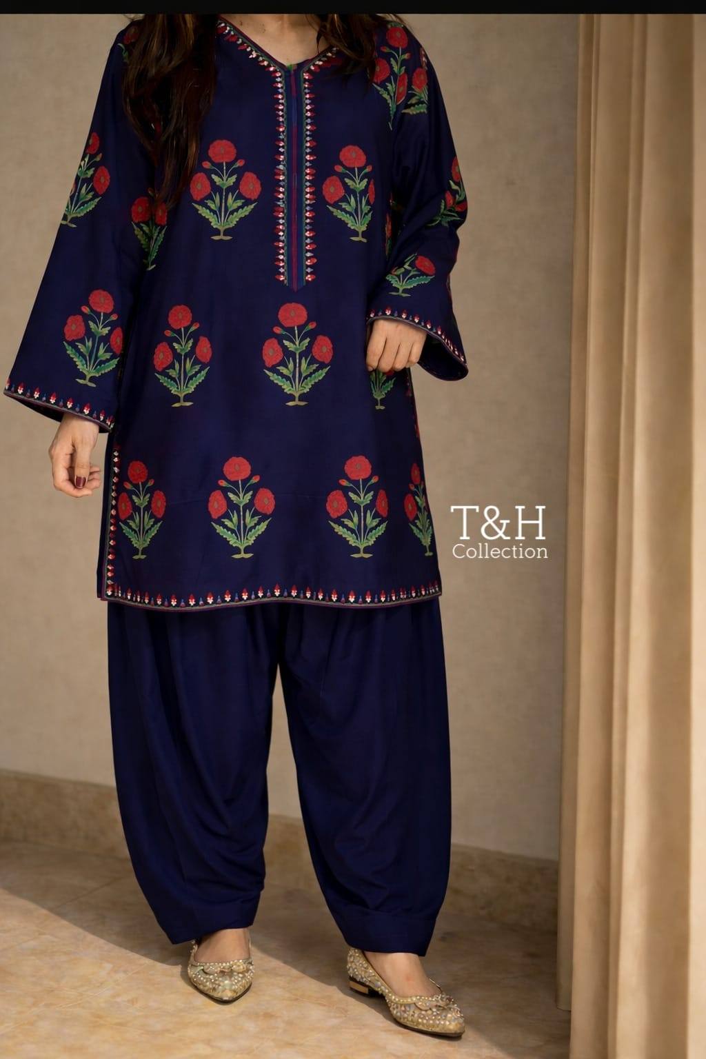 Printed Farshi Dress