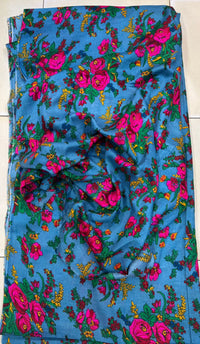 Floral Acryalic Marina Stuff Flower Printed Shirt & Trouser
